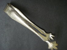 Hand Hammered Ice Cube Tongs