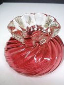 Victorian Cranberry Glass Vase