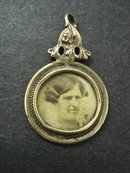 Victorian Portrait Pendant - Real Photo