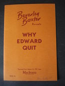 Why Edward Quit by Beverley Baxter