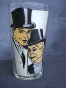 Rare Charlie Mc Carthy Drinking Glass Sterling Silver Overlay