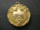Exquisite Victorian Gold Locket Ornate Gold Top