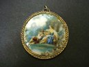 Magnificent Limoges Pendant Enamel on Porcelain