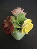 Fantastic Staffordshire China Flowers in a Vase FLORAL