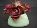 Staffordshire China Roses/ Vase