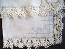 Wedding Handkerchief - Lace and Embroidery