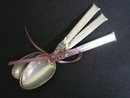 Lovely Sterling Spoons Silver Rose Set of 3