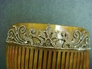 Antique Jewelled COMB - Marcasites