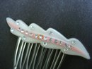 Vintage Hair Comb and Rhinestones