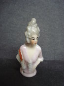 Precious Miniature Half Doll Tiny Pin Cushion Doll