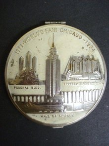 Ladies Powder Compact - 1933/34 World's Fair Chicago