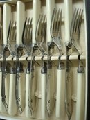 Fish Set - 12 Piece - Silver/Bone