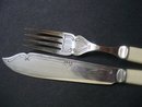 Fish Set - 12 Piece - Silver/Bone