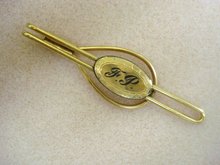 TIE CLIP Clasp Monogram F.P.