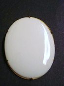 Victorian Porcelain Brooch Large