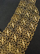 Unique Bib Necklace - Gold Tone