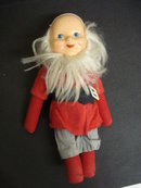 Antique Cloth Doll Young Santa