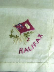 Beautiful Souvenir Silk Handkerchief - Halifax