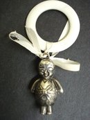 Silver Baby Rattle and Ring