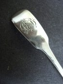 Antique Sterling Spoon Mono A E B