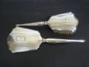 Sterling Mirror / Brush Set Monogram B