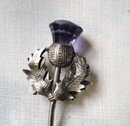 Sterling Fork Figural Scottish Thistle