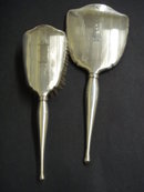 Sterling Mirror and Brush Set Mono ADM