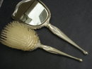 Sterling Mirror and Brush Set Mono ADM