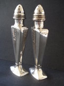 Silver Salt /Pepper Shakers Art Deco