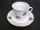 Pretty Cup and Saucer Fine East German Porcelain