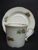 Very Pretty Cup and Saucer Fine East German Porcelain