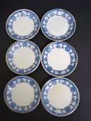 Butterpats Flow Blue Set of Six