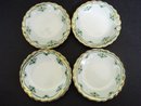 Butterpats Green/White/Gold Set of Four