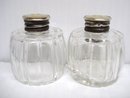 Salt/Pepper Shakers Sterling Tops