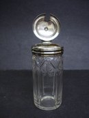Mustard Jar Cut Crystal/Silver