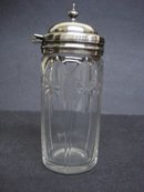 Mustard Jar Cut Crystal/Silver