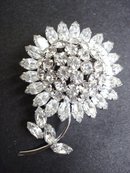 Dazzling Sherman Brooch - Flower