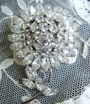 Dazzling Sherman Brooch - Flower