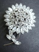 Dazzling Sherman Brooch - Flower