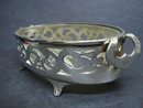 Fantastic Antique Silver Dish with Glass Liner