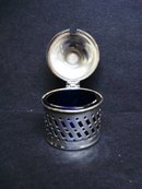 Silver Condiment Pot with Glass Liner