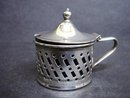 Silver Condiment Pot with Glass Liner