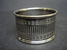 Silver Napkin Ring Pierced