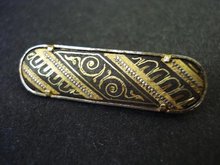 Deco Vintage Damascene Brooch Super Quality Made in Spain