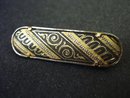 Deco Vintage Damascene Brooch Super Quality Made in Spain
