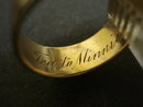 14k Gold Ring - Band Mono EJC