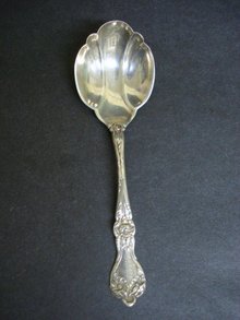 Sterling Tea Caddy Spoon - Mono GRETTA