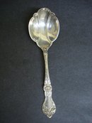 Sterling Tea Caddy Spoon - Mono GRETTA