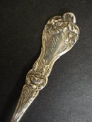 Sterling Tea Caddy Spoon - Mono GRETTA