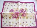 Very Pretty Handkerchief Hanky Purple Orchids